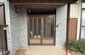 前橋市　K様邸　玄関部サイディング工事 アイキャッチ画像