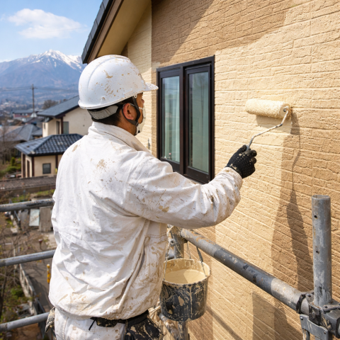 【前橋市】外壁塗装は3月が正解！赤城おろしに負けない高耐久な塗り方 アイキャッチ画像